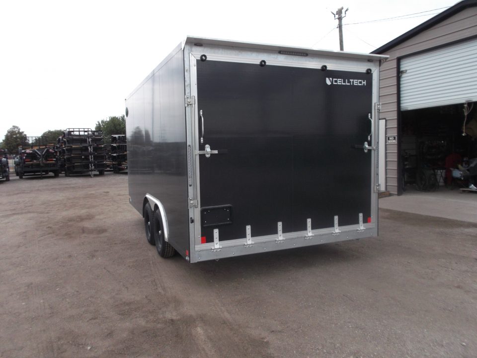 New 2026 Cell-Tech Trailers 8.5x16 Cargo Trailer / Enclosed Trailer / Construction Trailer / Industrial Trailer / 7ft Interior / 5200# Axles / E-Track / Black Screwless Exterior / Bulldog Coupler / HEAVY DUTY Cell Tech Walls and Floor