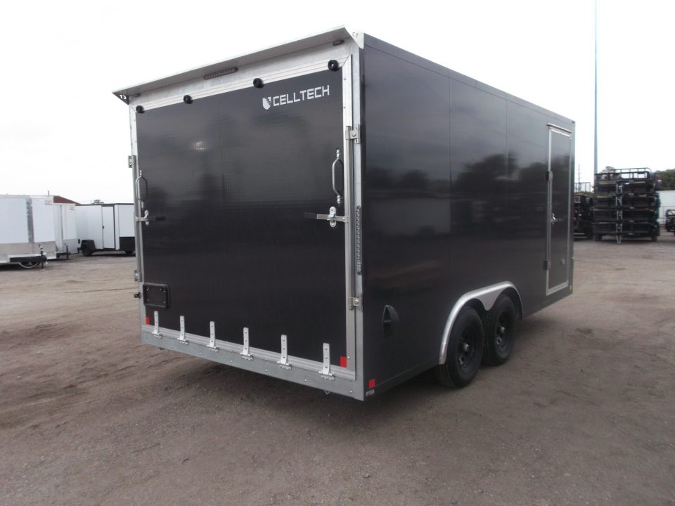 New 2026 Cell-Tech Trailers 8.5x16 Cargo Trailer / Enclosed Trailer / Construction Trailer / Industrial Trailer / 7ft Interior / 5200# Axles / E-Track / Black Screwless Exterior / Bulldog Coupler / HEAVY DUTY Cell Tech Walls and Floor