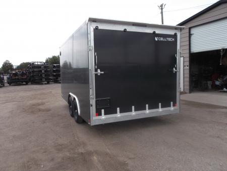 New 2026 Cell-Tech Trailers 8.5x16 Cargo Trailer / Enclosed Trailer / Construction Trailer / Industrial Trailer / 7ft Interior / 5200# Axles / E-Track / Black Screwless Exterior / Bulldog Coupler / HEAVY DUTY Cell Tech Walls and Floor