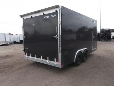 New 2026 Cell-Tech Trailers 8.5x16 Cargo Trailer / Enclosed Trailer / Construction Trailer / Industrial Trailer / 7ft Interior / 5200# Axles / E-Track / Black Screwless Exterior / Bulldog Coupler / HEAVY DUTY Cell Tech Walls and Floor