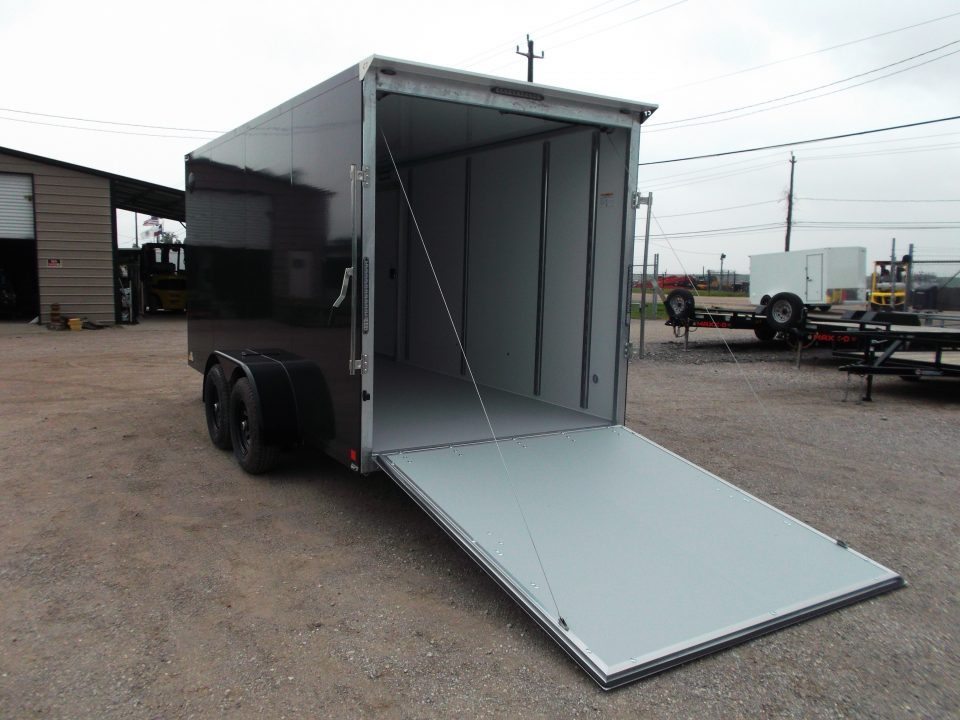 New 2026 Cell-Tech Trailers 7x16 Cargo Trailer / Construction Trailer / Industrial Trailer / 7ft Interior / 5200# Axles / Ramp / Black Screwless Exterior / E-Track / HEAVY DUTY Cell Tech Walls and Floor