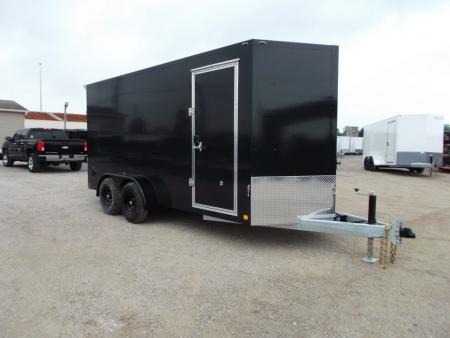 New 2026 Cell-Tech Trailers 7x16 Cargo Trailer / Construction Trailer / Industrial Trailer / 7ft Interior / 5200# Axles / Ramp / Black Screwless Exterior / E-Track / HEAVY DUTY Cell Tech Walls and Floor