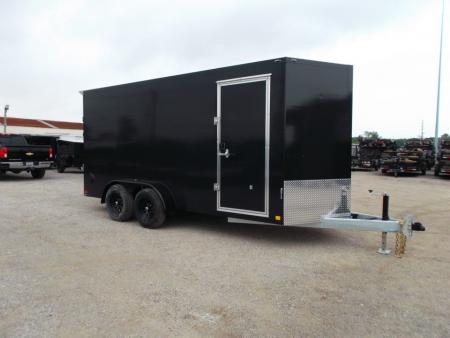 New 2026 Cell-Tech Trailers 7x16 Cargo Trailer / Construction Trailer / Industrial Trailer / 7ft Interior / 5200# Axles / Ramp / Black Screwless Exterior / E-Track / HEAVY DUTY Cell Tech Walls and Floor