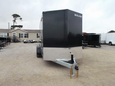 New 2026 Cell-Tech Trailers 7x16 Cargo Trailer / Construction Trailer / Industrial Trailer / 7ft Interior / 5200# Axles / Ramp / Black Screwless Exterior / E-Track / HEAVY DUTY Cell Tech Walls and Floor