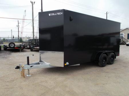 New 2026 Cell-Tech Trailers 7x16 Cargo Trailer / Construction Trailer / Industrial Trailer / 7ft Interior / 5200# Axles / Ramp / Black Screwless Exterior / E-Track / HEAVY DUTY Cell Tech Walls and Floor