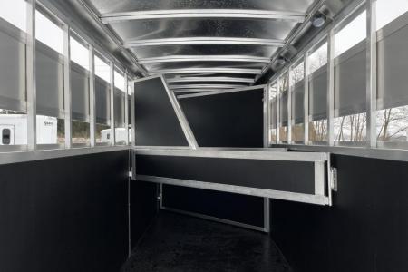 New 2026 Shadow White 3 Horse Bumperpull Slant Trailer / Livestock Trailer with Removable Dividers and Tack Room Horse Trailer