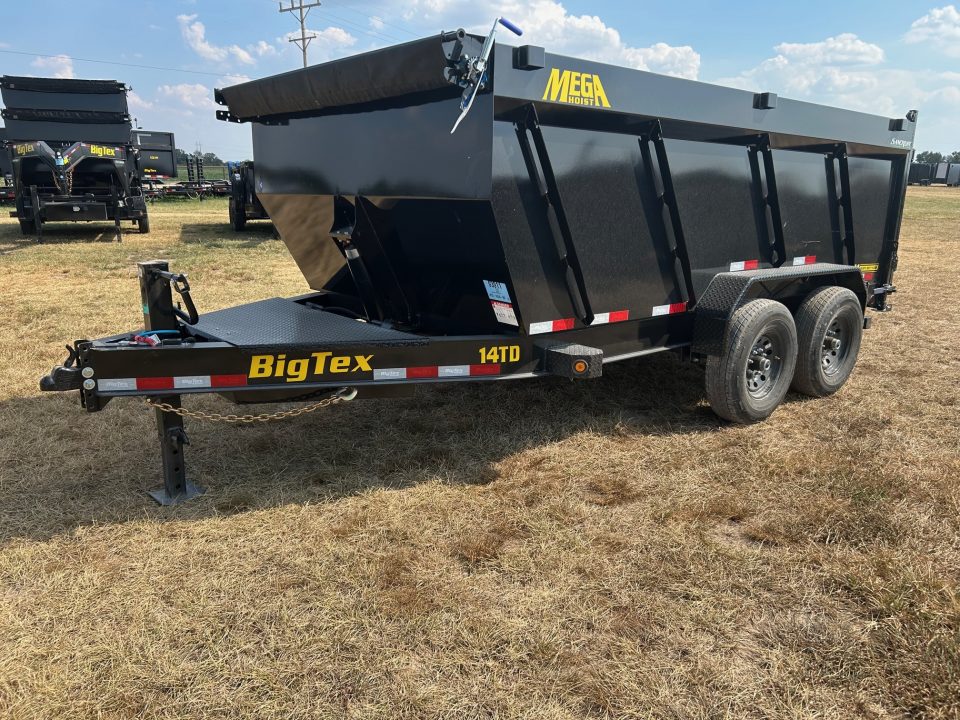 New 2027 Big Tex 83x14 Tandem 15.4K Telescopic Dump w/ 4' Sides & 7 Gauge Floor
