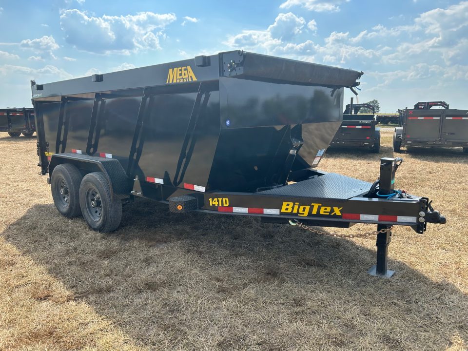 New 2027 Big Tex 83x14 Tandem 15.4K Telescopic Dump w/ 4' Sides & 7 Gauge Floor