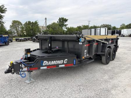 New 2027 Diamond C Trailers LPT207L14X82 (82  X 14') 15.5K Telescopic Dump Trailer