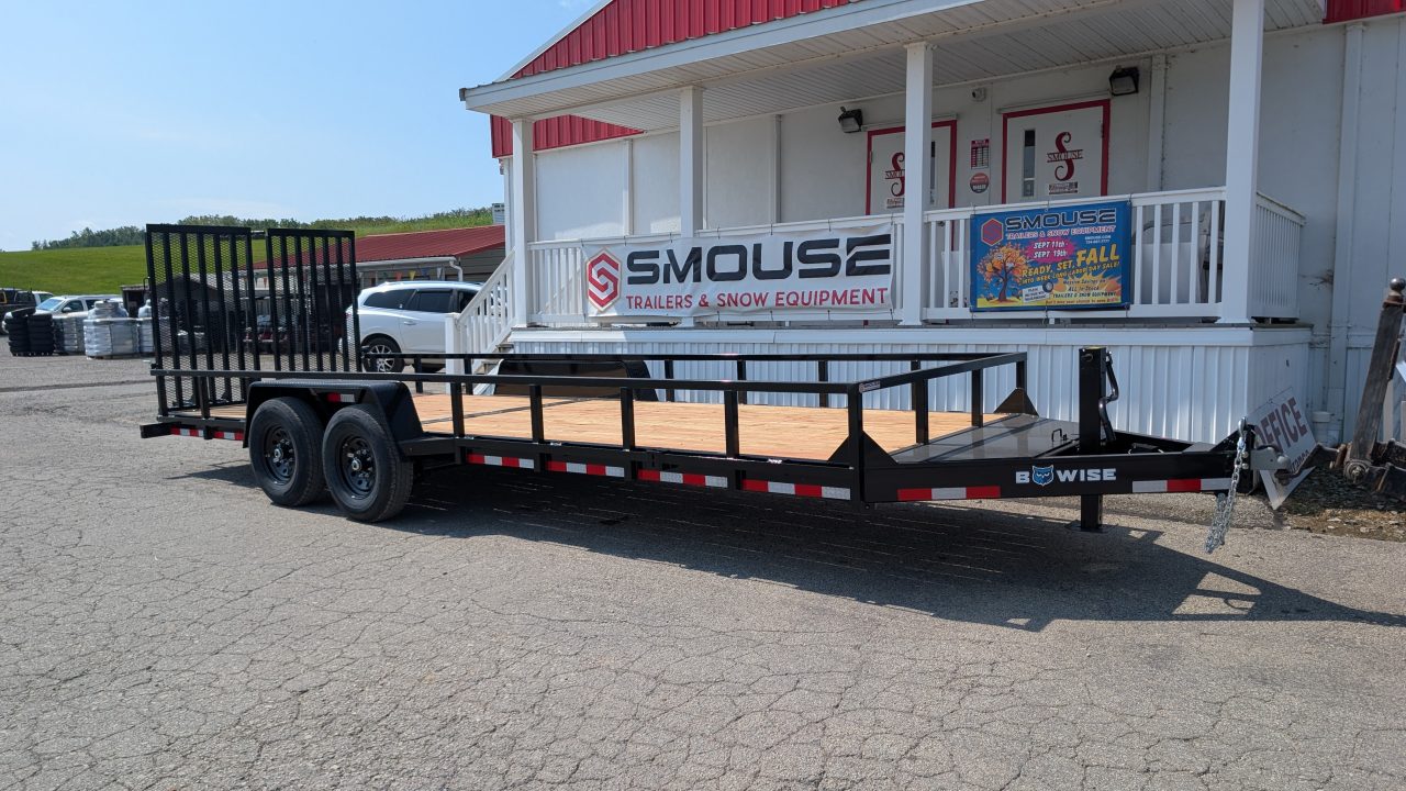 New 2027 BWise 22' HD Lo Pro Equipment Hauler w/ Landscape Gate (14K GVW!!!)
