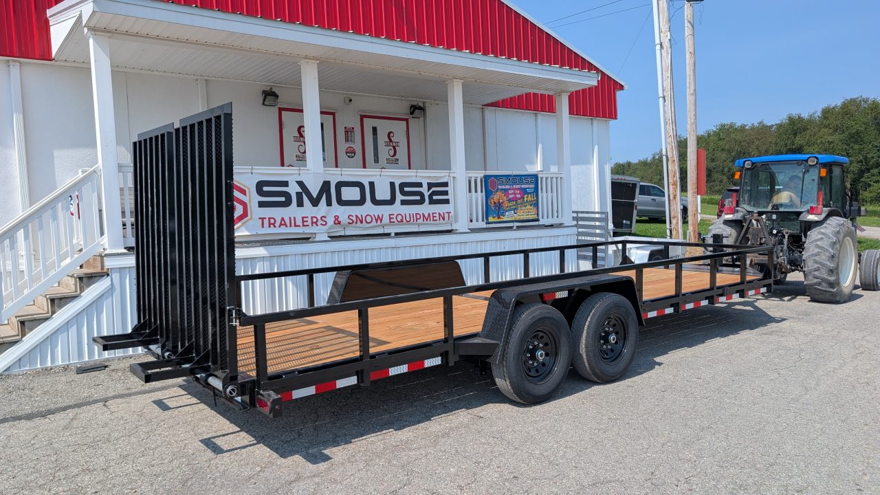New 2027 BWise 22' HD Lo Pro Equipment Hauler w/ Landscape Gate (14K GVW!!!)