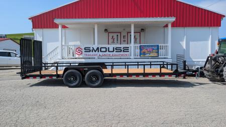 New 2027 BWise 22' HD Lo Pro Equipment Hauler w/ Landscape Gate (14K GVW!!!)