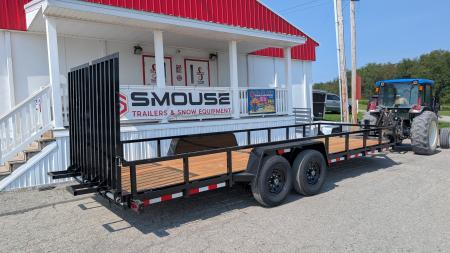 New 2027 BWise 22' HD Lo Pro Equipment Hauler w/ Landscape Gate (14K GVW!!!)
