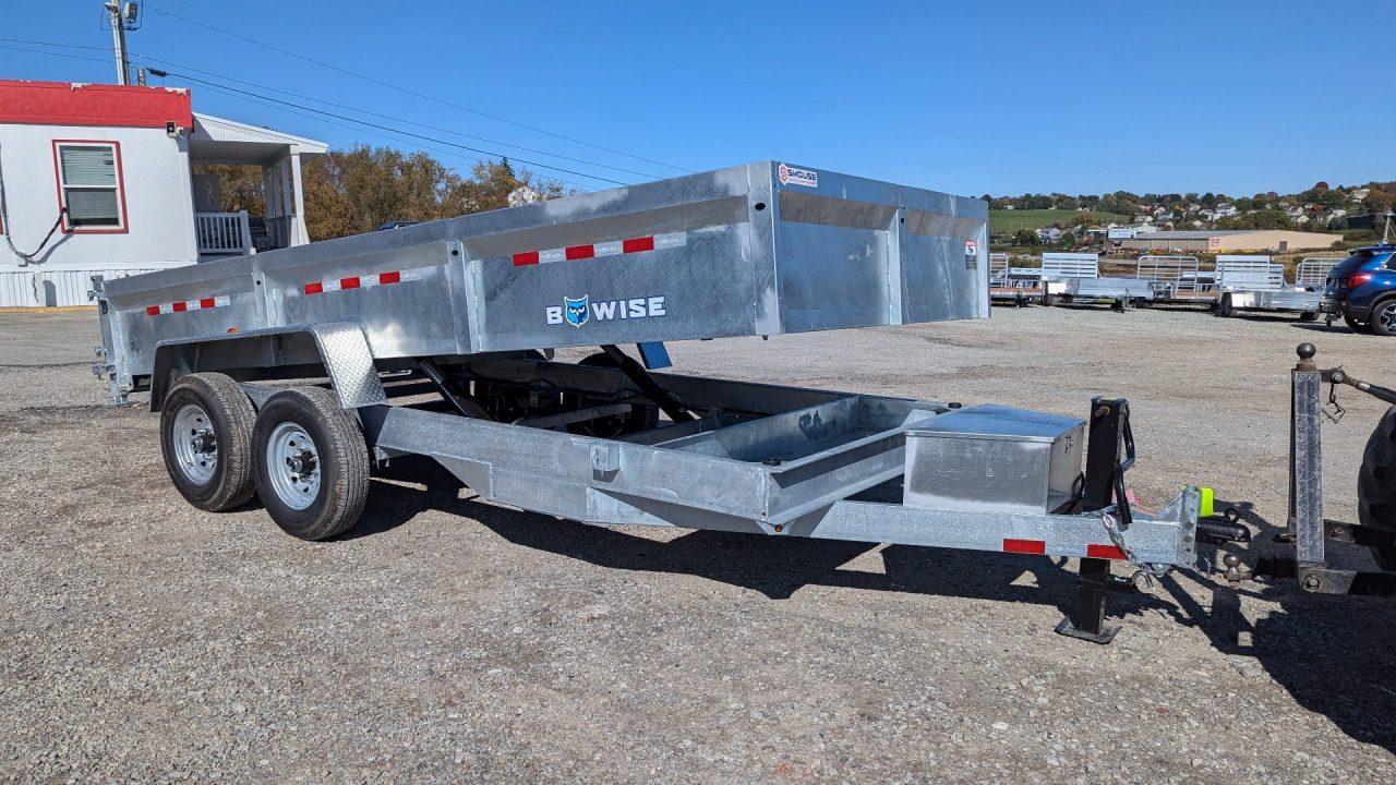 New 2027 BWise 6'9" x 16 Lo Pro GALVANIZED Equipment Dump