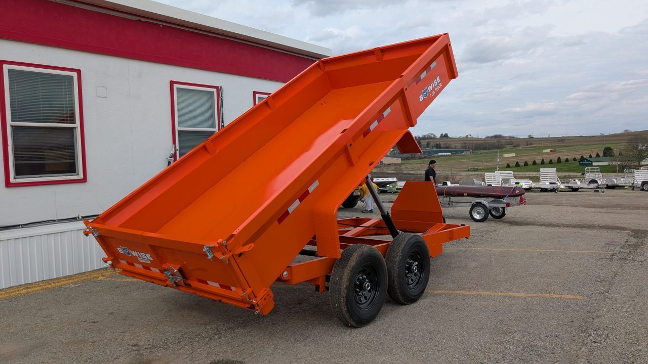 New 2027 BWise 6'9" x 14 HD Lo Pro Equipment Dump w/ Combo Gate