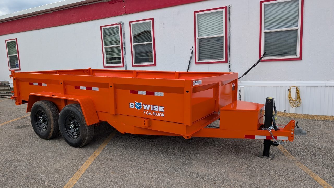 New 2027 BWise 6'9" x 14 HD Lo Pro Equipment Dump w/ Combo Gate