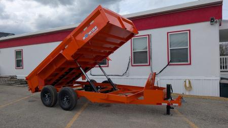New 2027 BWise 6'9" x 14 HD Lo Pro Equipment Dump w/ Combo Gate