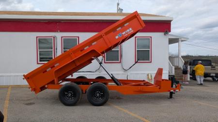 New 2027 BWise 6'9" x 14 HD Lo Pro Equipment Dump w/ Combo Gate