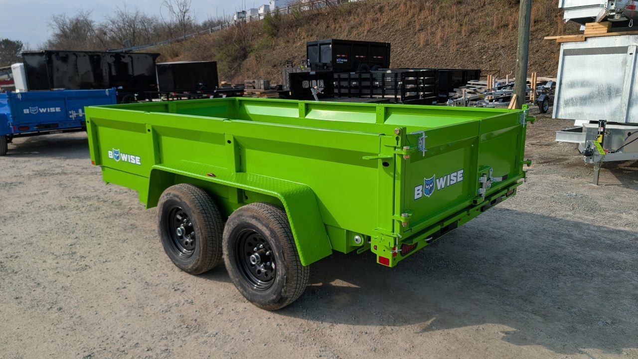 New 2027 BWise 6x12 Lo Pro Equipment Dump Trailer