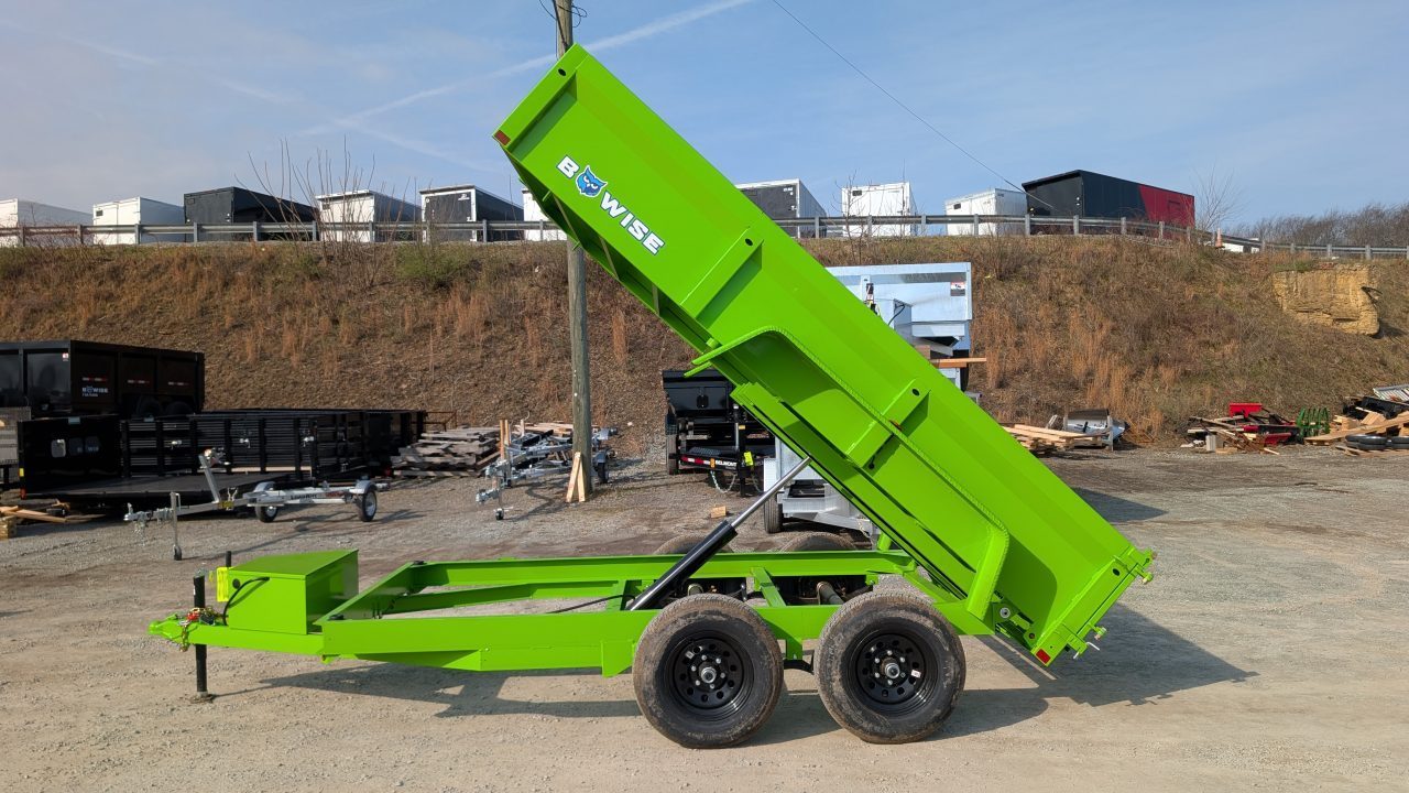 New 2027 BWise 6x12 Lo Pro Equipment Dump Trailer