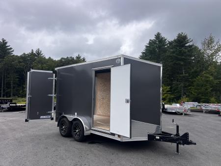 New 2027 US Cargo 7x12 + 2ft V nose/ I beam frame/ 7' interior/ Polycore / Barn Door - 7000GVW