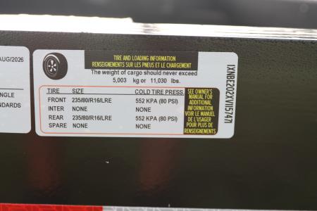New 2027 7X20 Triple Crown Equipment Trailer