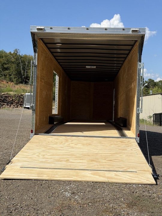 New 17743 8.5x34ft; Charcoal; 7ft6 interior hight no paperwork yet
