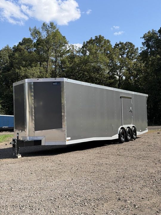 New 17743 8.5x34ft; Charcoal; 7ft6 interior hight no paperwork yet
