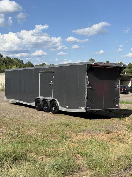 New 17743 8.5x34ft; Charcoal; 7ft6 interior hight no paperwork yet