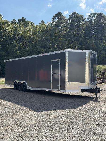 New 17743 8.5x34ft; Charcoal; 7ft6 interior hight no paperwork yet