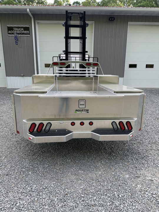 New Martin Truck Bodies Aluminum Gooseneck Service Body DRW 8' SMOOTH APPEARANCE
