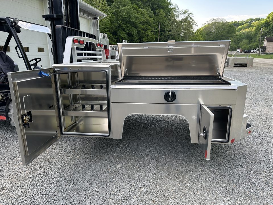 New Martin Truck Bodies Aluminum Gooseneck Service Body DRW 8' SMOOTH APPEARANCE