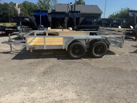 New 2027 Quality Steel and Aluminum 80 X 12 7K Bi-Fold Gate Utility Trailer