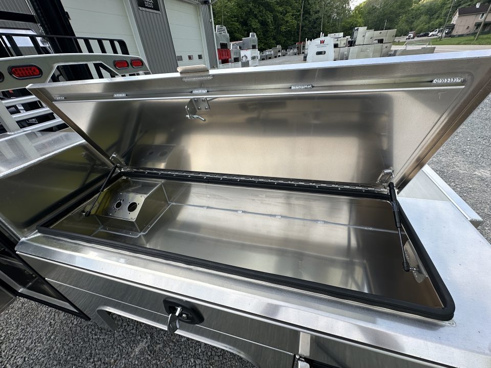 New Martin Truck Bodies Aluminum Gooseneck Service Body DRW 8' SMOOTH APPEARANCE