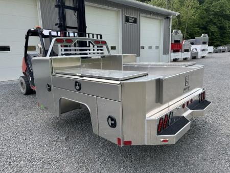 New Martin Truck Bodies Aluminum Gooseneck Service Body DRW 8' SMOOTH APPEARANCE