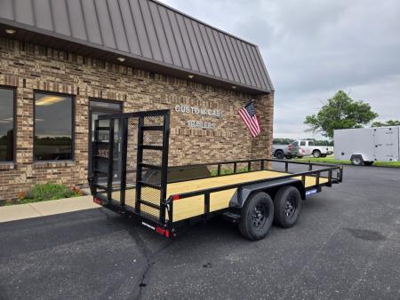 New 2027 Sure-Trac 7 x 16 Tube Top 7K Utility Trailer