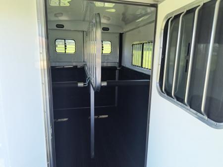 New 2027 Homesteader 2 Horse Straight Load Warmblood Trailer Two-Tone