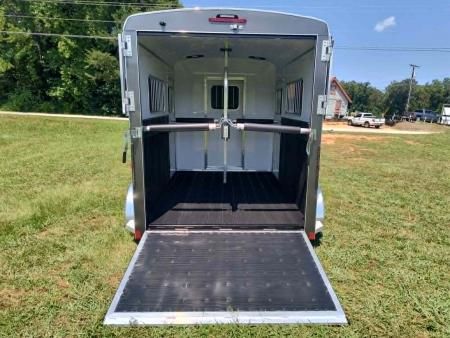 New 2027 Homesteader 2 Horse Straight Load Warmblood Trailer Two-Tone