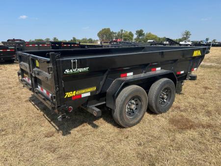 New 2027 Big Tex 83x14 Tandem 15.4K Telescopic Dump w/ 7 Gauge Floor & Slide In Ramps