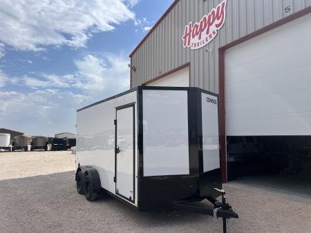 New 2027 Compass 7'x16' Enclosed Cargo Trailer - Indigo DLX