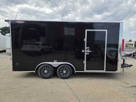New 2027 H&H Trailers 8x16 HH Series Flat Top V-Nose 10K Cargo / Enclosed Trailer