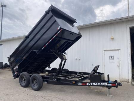 New 2027 PJ Trailers 7 X 14 FT HIGH SIDE DUMP TRAILER 48 IN SIDE C-CHANNEL FRAME