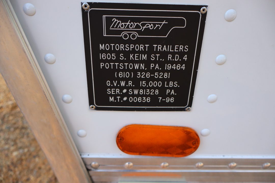 Used 1996 8.5X48 MOSS RACE TRAILER
