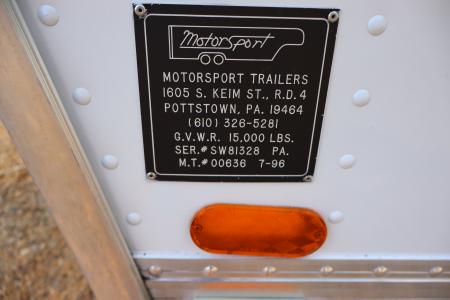 Used 1996 8.5X48 MOSS RACE TRAILER