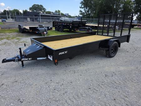 New 2026 Rice Trailers 82X14 6'10X14 SXS QUAD ATV UTV GOLF CART MOWER Utility Trailer 82 X 14