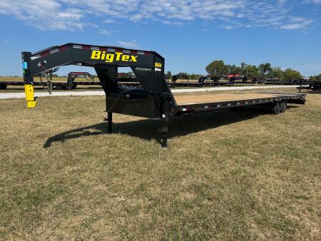 New 2027 Big Tex 102x40 Tandem 17.5K GN Flatbed w/ 5' Dove & Max Ramps