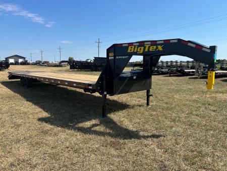 New 2027 Big Tex 102x40 Tandem 17.5K GN Flatbed w/ 5' Dove & Max Ramps