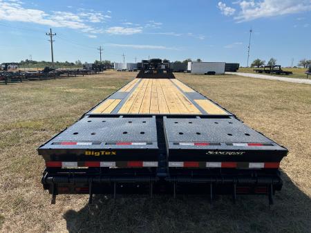 New 2027 Big Tex 102x40 Tandem 17.5K GN Flatbed w/ 5' Dove & Max Ramps