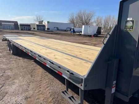 New 2026 Delco Trailers 32' 22,999#lb GVWR Deckover Trailer