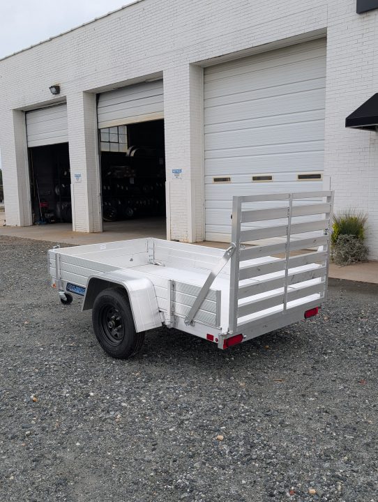 New 2027 Aluma 548 w/ 12" Solid Sides and Tailgate Utility Trailer